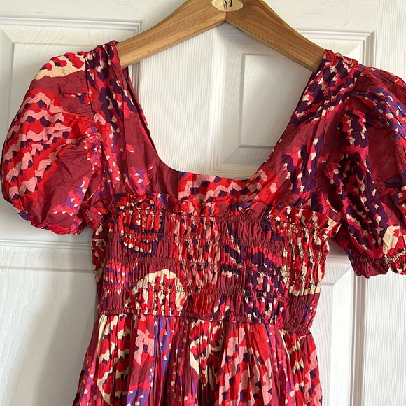 Farm Rio x Anthropologie Puff-Sleeve Smocked Maxi Dress - Picture 5 of 6